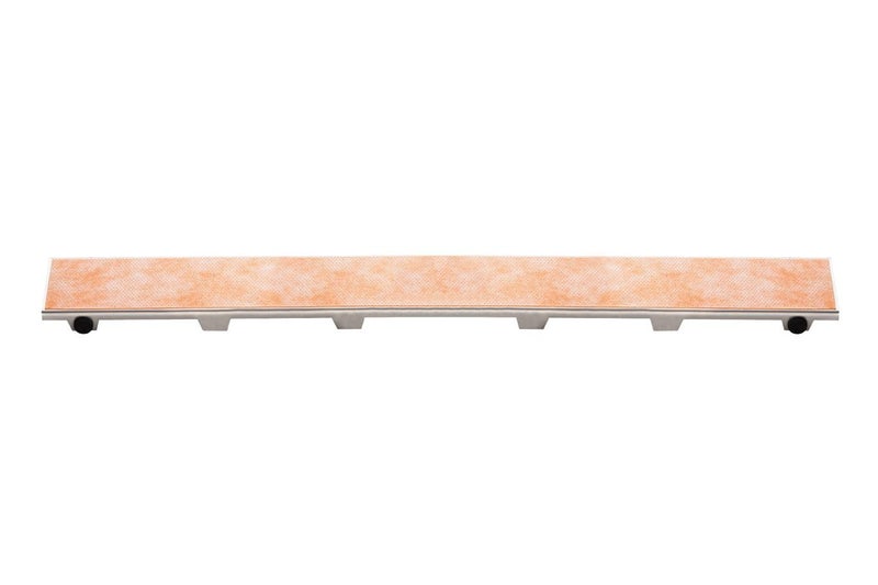 Schluter KerdiLine Frameless Grate Assembly for Ceramic Stone Tiles Use with Center Outlet Channel Body Tile Design 24 Length KL1DRE60