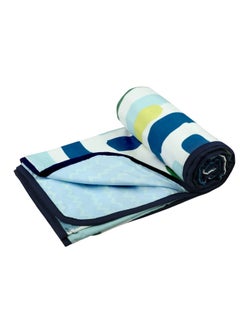 VAS COLLECTIONS VAS COLLECTIONS 120 GSM Premium Cotton Printed DoharAC Blanket for Single Bed Size 60 x 86 inches Ultrasoft Lightweight Single 152x220 cmsBlue Multi 
