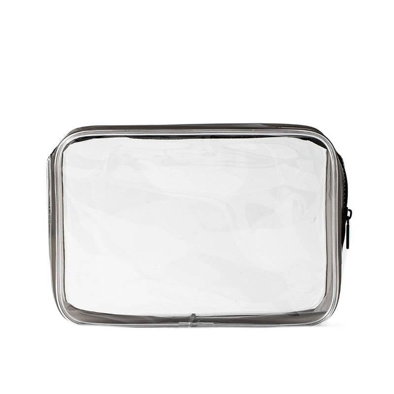 Large Capacity Travel Makeup Bag for cosmetics with Zipper Closure Cosmetic Organizer and Portable Pouch in White - Image 1