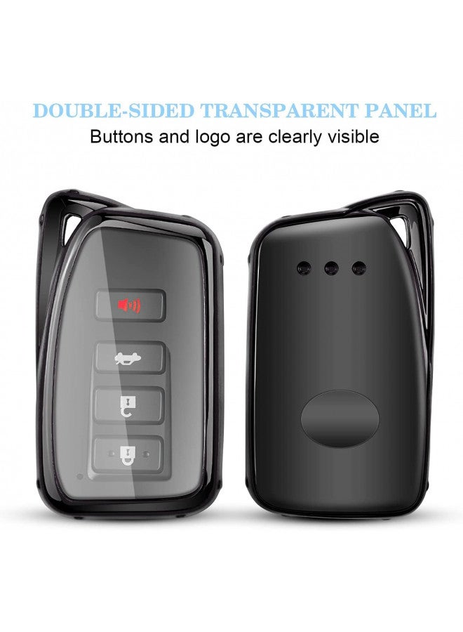 QBUC for Lexus Key fob Cover, TPU Car Key Case Protector with Keychain Compatible with Lexus 2014-Up RX is ES GS LS NX RS GX LX RC LC - Image 2