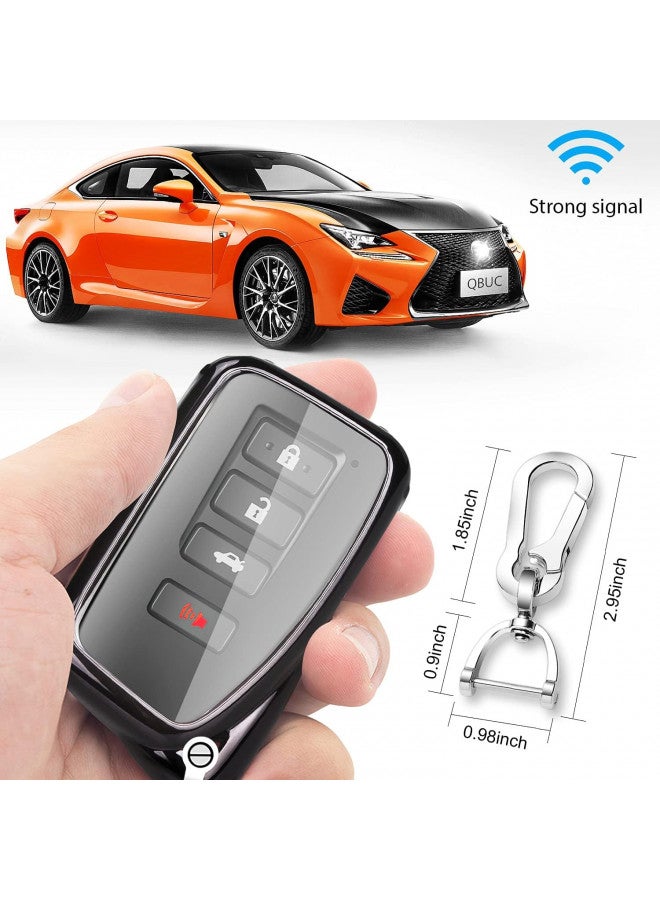 QBUC for Lexus Key fob Cover, TPU Car Key Case Protector with Keychain Compatible with Lexus 2014-Up RX is ES GS LS NX RS GX LX RC LC - Image 3