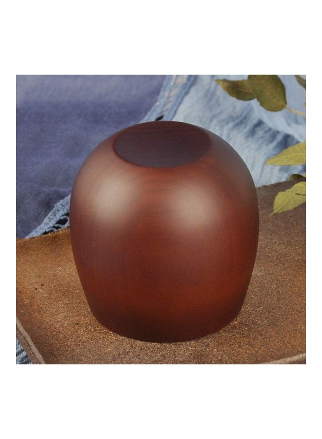 NIBEMINENT Wooden Big Belly Coffee Cup- 200ml Brown - Image 5