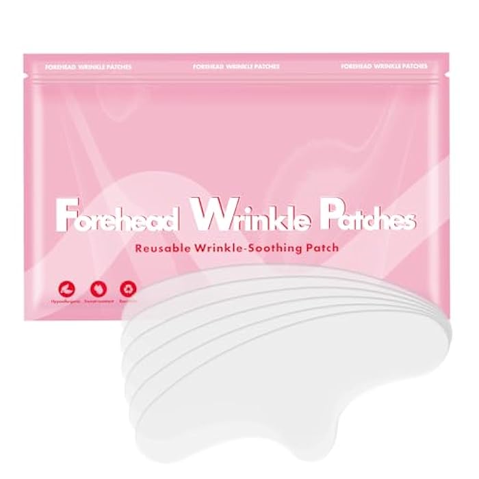 Yargkos 6 Pcs Forehead Wrinkles Patches Reusable, Anti Wrinkle Patch for Fine Lines, Silicone Face Tape for Wrinkle Reducer, Hypoallergenic Wrinkle Remover Mask, Facial Kit for Women Beauty Skincare - Image 1