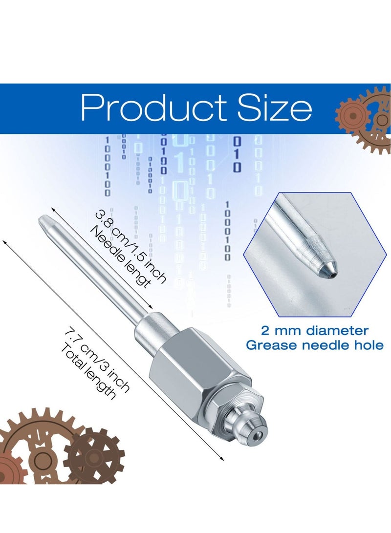 Y&D Grease Needle Nozzle with Hardened Steel Tips, Narrow Dispenser, Gun Fittings Adapter 1/8 inch NPT Threads (1 Pack)  - Image 3