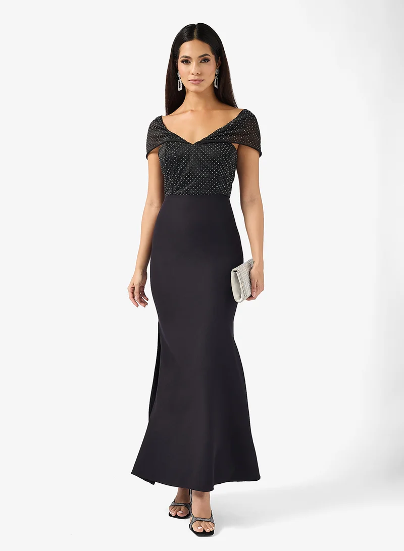 Ella Limited Edition Off Shoulder Dress With Slit