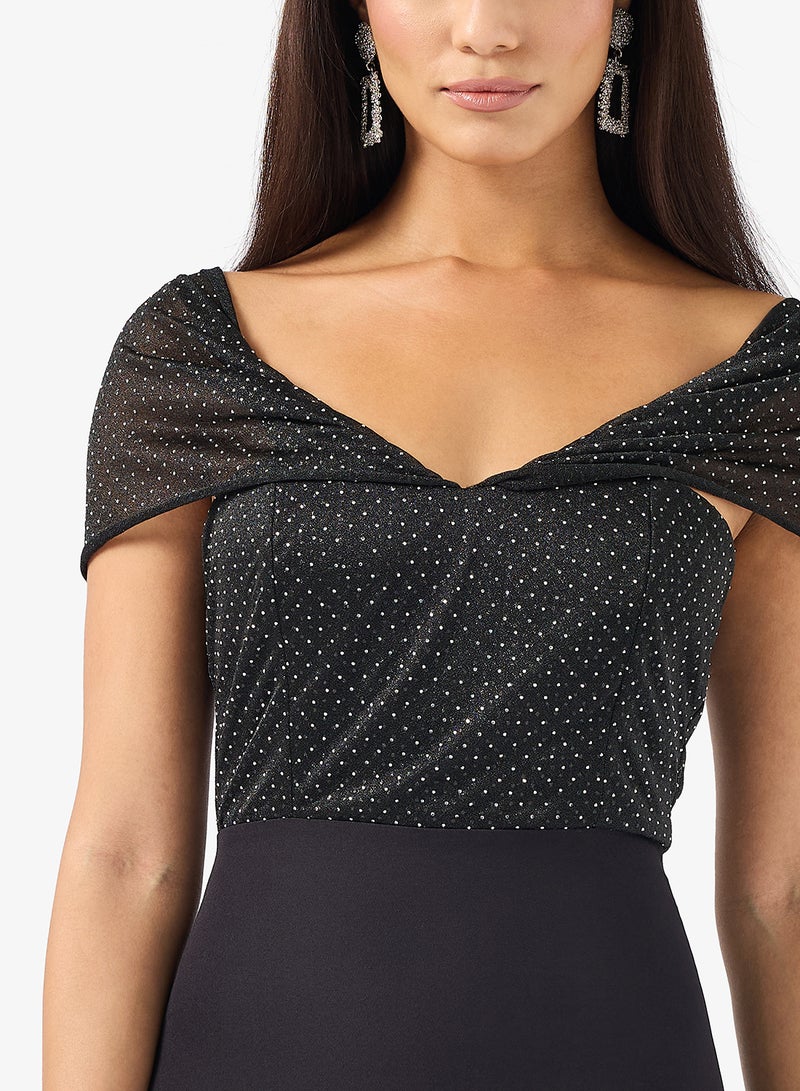 Ella Limited Edition Off Shoulder Dress With Slit - Image 3