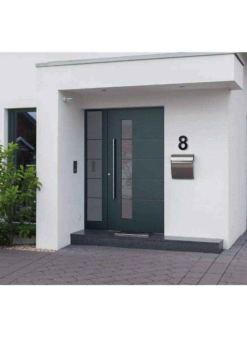 RATSAW House Numbers for Outside Large Self-adhesive House Numbers 6 Inch Stainless Steel House Number for Exterior House Address Garage Gate Street Farmhouse Garden Number 2 - Image 2