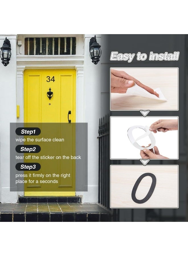 RATSAW House Numbers for Outside Large Self-adhesive House Numbers 6 Inch Stainless Steel House Number for Exterior House Address Garage Gate Street Farmhouse Garden Number 2 - Image 3