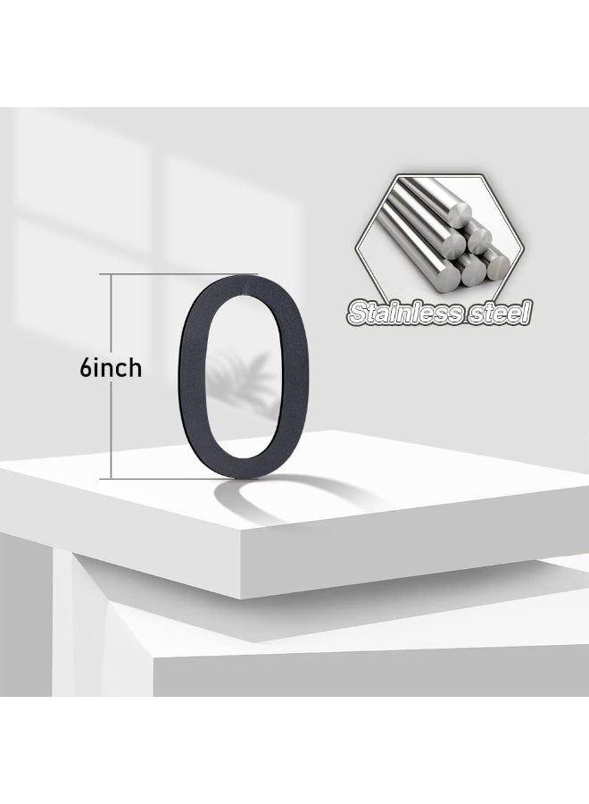 RATSAW House Numbers for Outside Large Self-adhesive House Numbers 6 Inch Stainless Steel House Number for Exterior House Address Garage Gate Street Farmhouse Garden Number 2 - Image 4