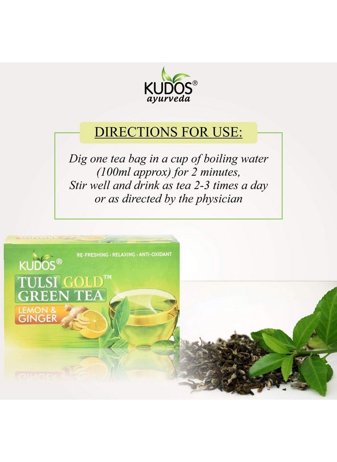 Kudos Tulsi Gold Green Tea 25 Tea Bag Pack Of 3  - Image 2