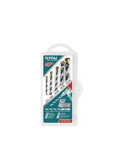 TOTAL Total 5PCS Masonry Drill Bit Set – Includes 4mm, 5mm, 6mm, 8mm, and 10mm – Durable High-Speed Steel Bits for Concrete, Brick, Stone, and Masonry Drilling  - Image 2