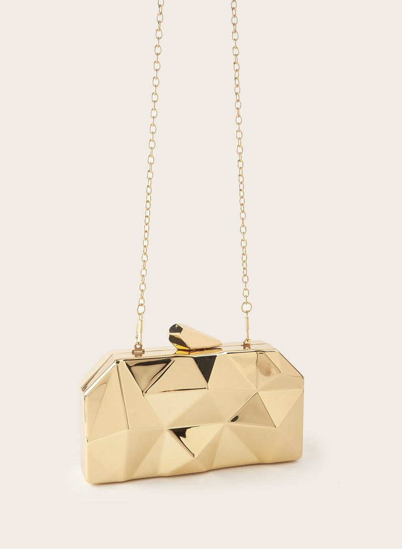 Luxurious Shiny Evening Bag with Chain Strap,Fashionable and Unique Design, Suitable for Single Shoulder, Slanted Body, Hand-Held, Sparkling and Charming, Elegant Rhinestone Decoration, Fashionable Metal Clutch Evening Bag, Suitable For Party, Wedding, Dinner, Banquet Banquet Bags, Suitable for Party Girls, Women, Best Gift for Women  - Image 5