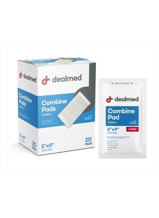 5" x 9" Abdominal (ABD) Combine Pads, Sterile, Individually Wrapped, Disposable, Latex-Free Wound Dressing for First Aid Kit and Medical Facilities, 20/Box (Pack of 1) - pzsku/Z6B5DB770A54AE16FCD1CZ/45/_/1715595492/7d6c1c6f-5db9-4d17-a3d5-4ff37524086b