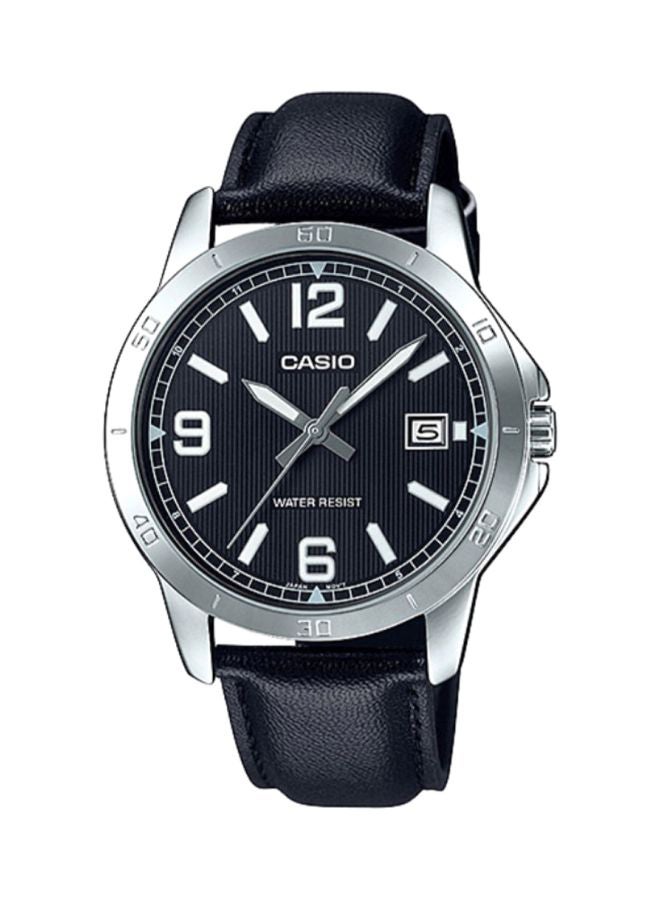CASIO Men Enticer Water Resistant Analog Watch Mtp-V004L-1BUDF - 42 mm - Black - Image 1