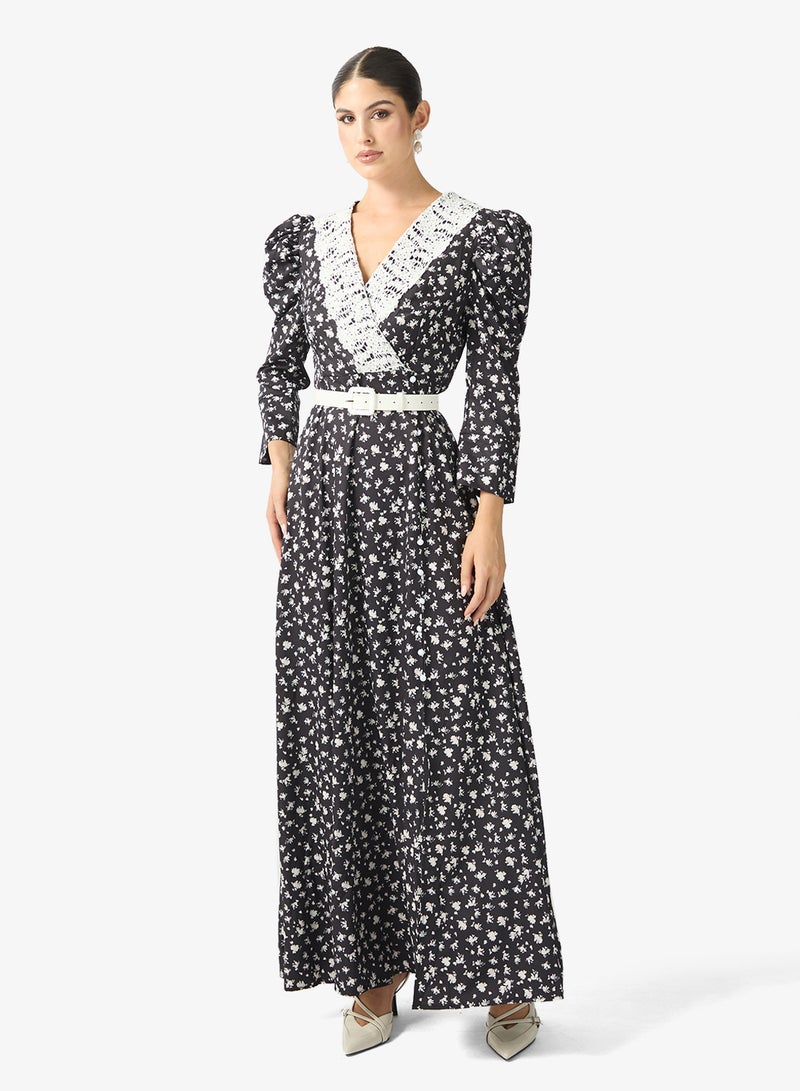 Khizana Ditsy Print Dress - Image 1