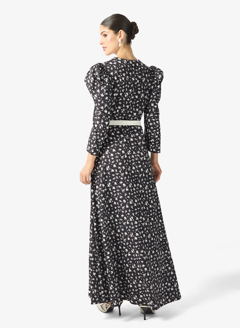 Khizana Ditsy Print Dress - Image 2