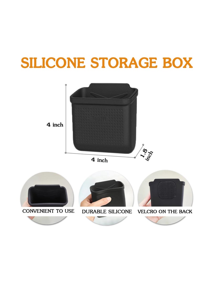 SYOSI Center Console Organizer Fit for Tesla Model 3 Model Y, Accessories Tray Storage Box, Cell Phone Pocket Silicone Hook Bag, Sunglasses Holder Coin Case, for Coins, Cosmetic, Waterproof(1 Pack) - Image 5