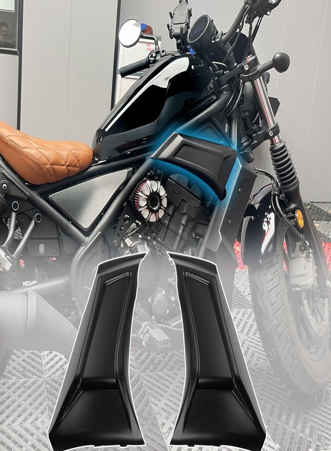 WOOGA Upper Frame Cover Infill Side Panel Set Guard Protector Engine Fairing compatible for Ho&nda Rebel CMX250 CMX 300 CMX 500 Accessories 2017 2018 2019 2020 2021 2022 2023 2024 - Image 1