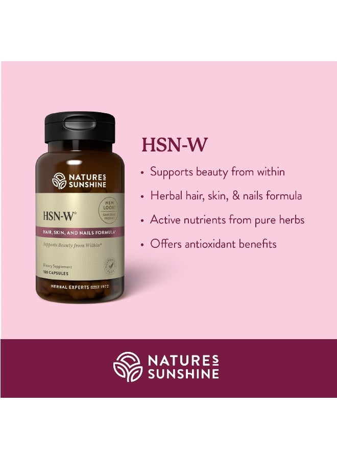 NATURE'S SUNSHINE Hsn-W, 100 Capsules - Image 2