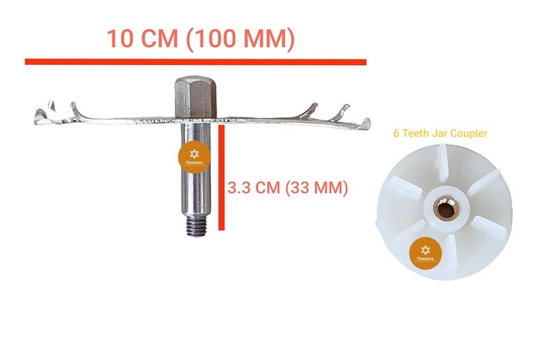 PENTASTARAPigeon Mixer Grinder Multi ChutneySmall Jar Blade Set with Coupler - Image 2