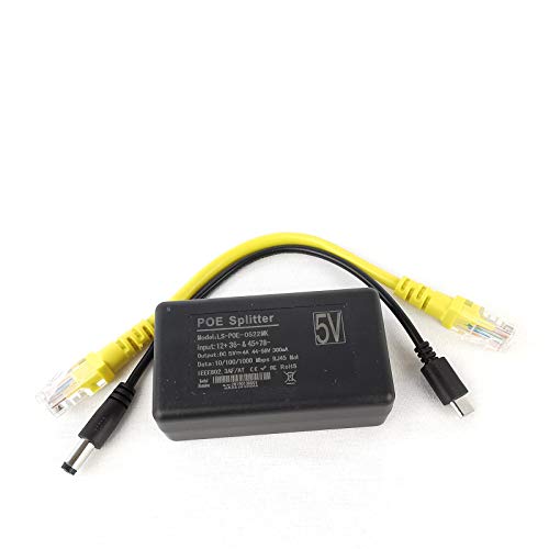DSLRKIT 5V 4A Gigabit USB Type C Active PoE Splitter for for Raspberry Pi 5 RPi5 4B - Image 1