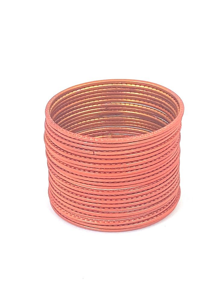 GOHONA Colorful Beautifully Designed Indian Bollywood Style Alloy Metal Plain Bangles for Kids Teenagers and Women