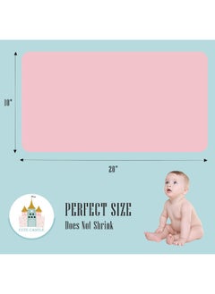 Cute Castle Cute Castle 12 Pack Muslin Burp Cloths for Baby - Ultra-Soft 100% Cotton Baby Washcloths - Large 20'' by 10'' Super Absorbent Milk Spit Up Rags - Burpy Cloths for Unisex, Boy, Girl - Pink  - Image 4