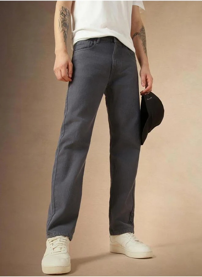 دينيس لينغو Dennis Lingo Mid Rise Straight Fit Jeans