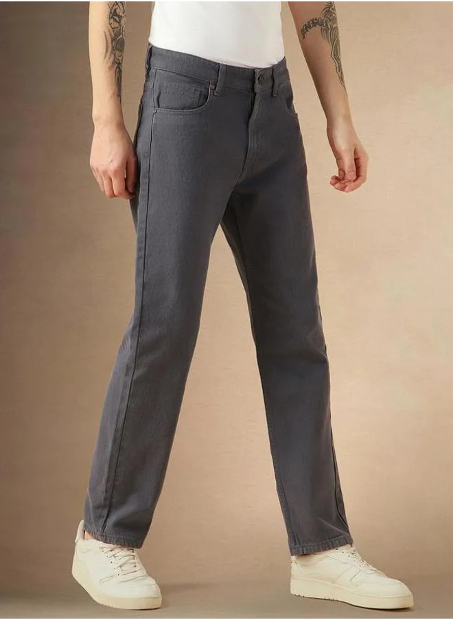 دينيس لينغو Dennis Lingo Mid Rise Straight Fit Jeans