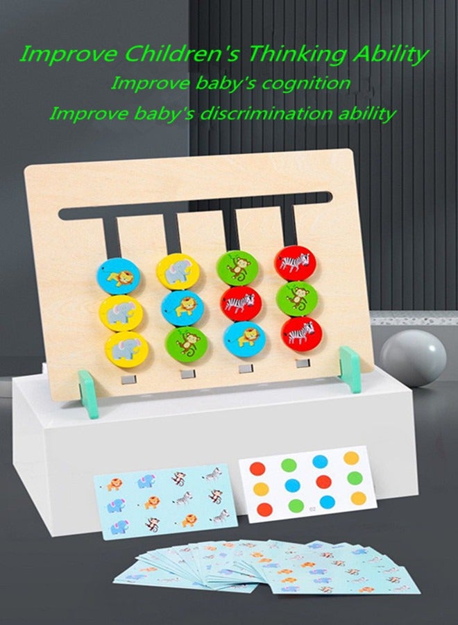 Animal Four Color Chess Game Children's Early Education Puzzle Toy Board Game - Image 3