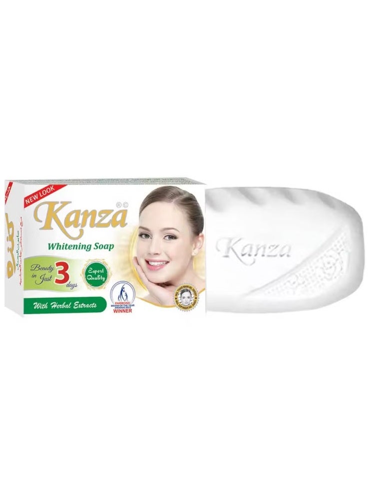 Kanza Whitening Soap 100g - Herbal Extracts for Bright & Even Skin Tone - Image 1