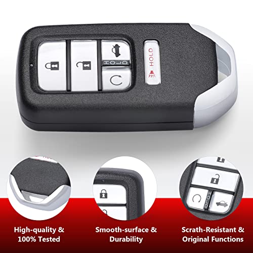 Aichiyu Keyless Entry Smart Proximity Remote Key Fob 5 Buttons 433Mhz Control Transmitter Keyfob for Honda Accord 2018 2019 2020 2021 2022, P/N: 72147-TVA-A01, FCC ID: CWTWB1G0090 - Image 5