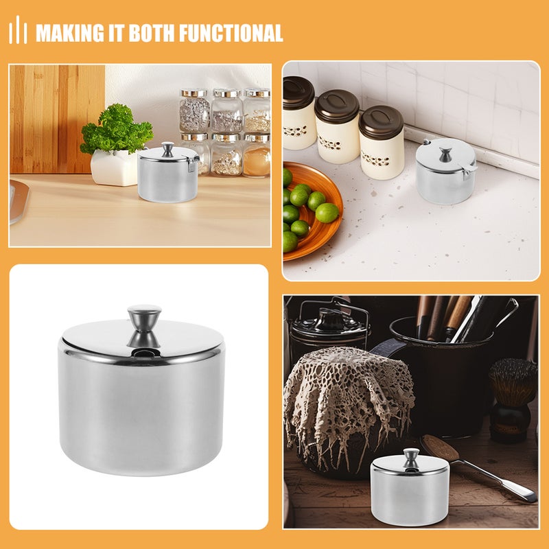 🍳 وعاء من الفولاذ المقاوم للصدأ مع غطاء للمطبخ تصميم حديث دائري - Image 2