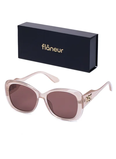 flâneur Stylish Polarized Sunglasses For Women and Men Brown