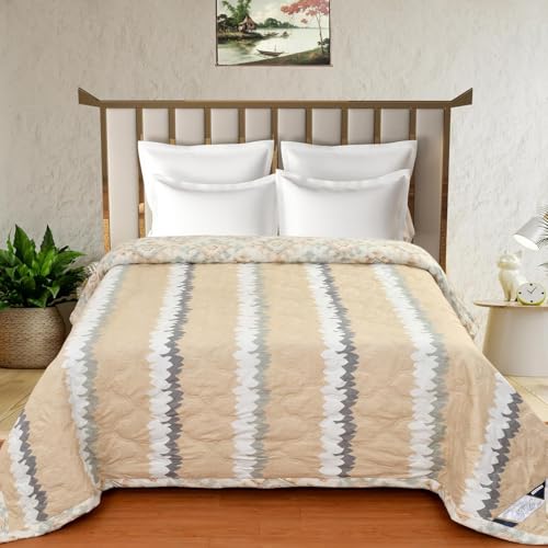 Innovative Edge Double Bed AC Wali Rajai - King Size Ultrasonic Quilted Lightweight Comforter - Stitchless Soft Kambal for All Seasons, Washable Microfiber Dohar - Image 1