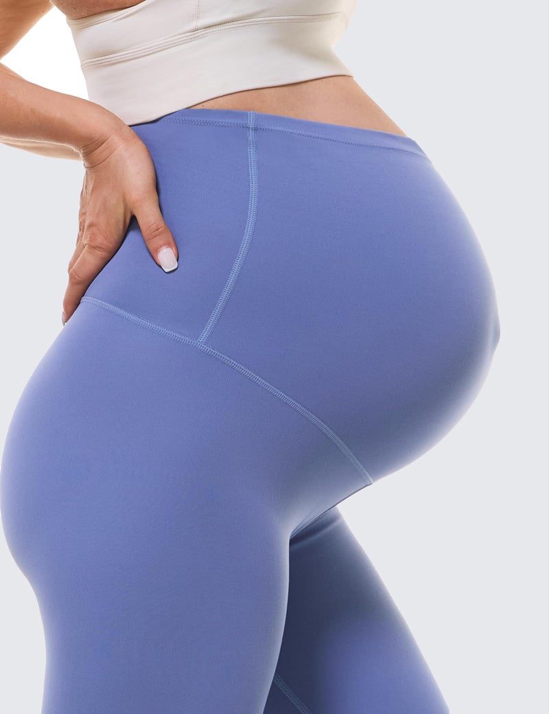 Buttergene Womens Clouduxi Maternity Leggings Over The Belly 25'' Soft Workout Activewear Yoga Pregnancy Pants Clothes Navy - Image 5