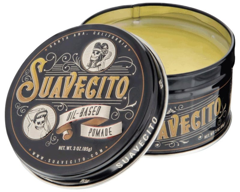 Suavecito Oil Based Pomade 3 oz Tin Can - Original Scent Hair Styling Long Lasting Hold, Healthy High Shine, For All Hair Types - Smooth Slickback To Pompadour Rockabilly Style Grease - Image 3