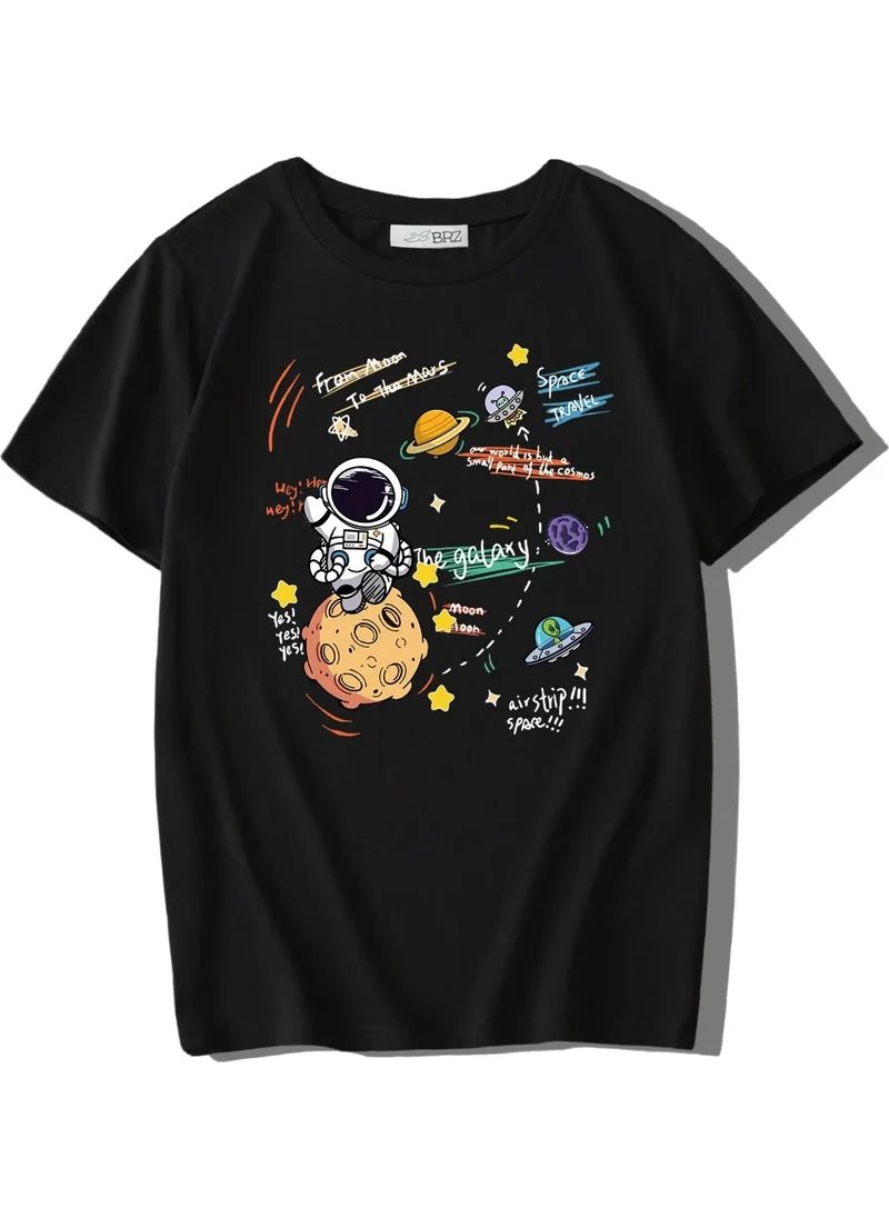 BRZ Collection Unisex Kids Astronaut T-Shirt