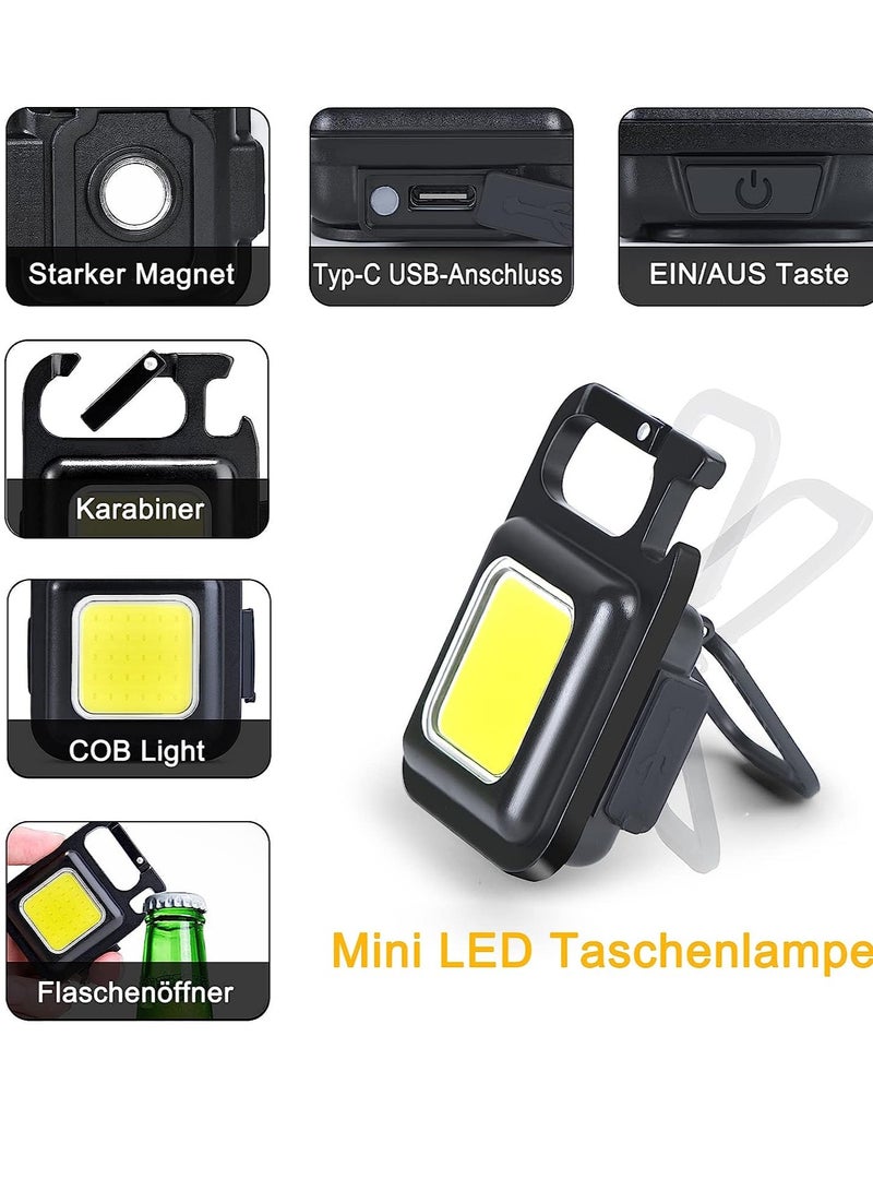 Mini Inspection Light 1000 Lumens – Portable LED Work Light with Magnetic Base, 4 Light Modes COB Torch, Rechargeable Workshop Lamp, Perfect for Car Repair, Mechanics, Camping, and Emergency Use, Compact and Durable Design - Image 2