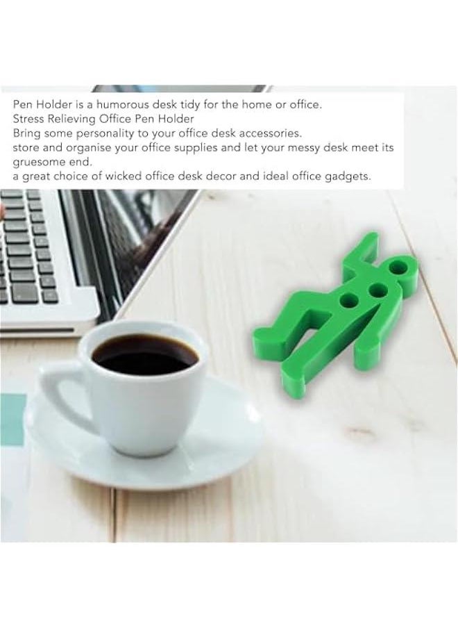 Generic Realistic Crime Scene Pencil Holder, Dead Fred Pencil & Pen Holder for Desk, Desk Pen Holder, Realistic Figurine Pen Holder, Funny Gifts & Office Desk Accessories (Green), 398h2y64cs-15  - Image 3