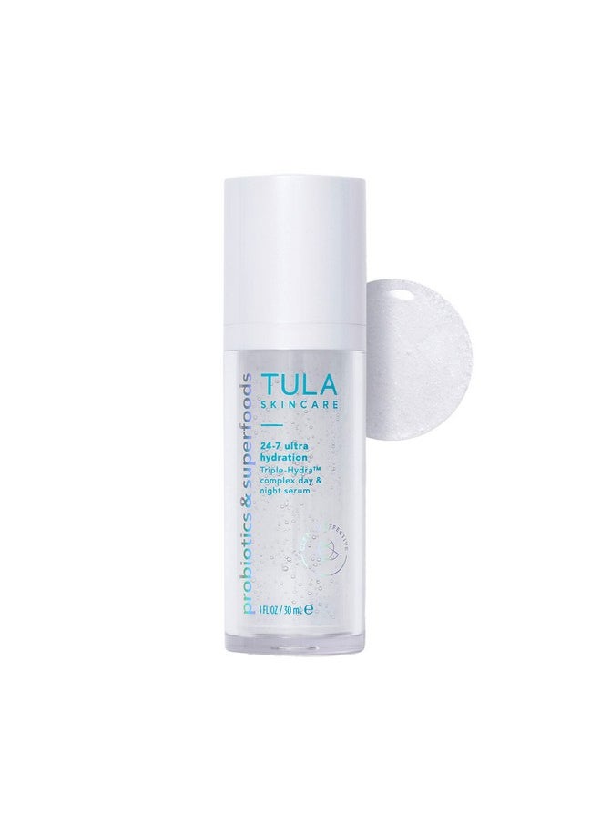 TULA TULA Skin Care 24/7 Ultra Hydration - Triple Hydra Complex Day & Night Serum, Plumps Skin & Delivers Moisture While Reducing Fine Lines, 1 fl oz.  - Image 1