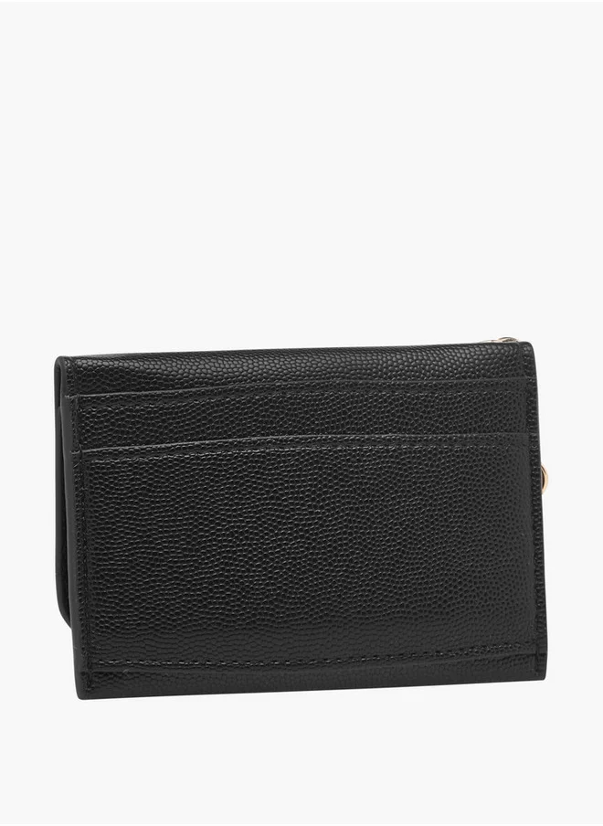 Flora Bella By Shoexpress Textured Cardholder with Keyring