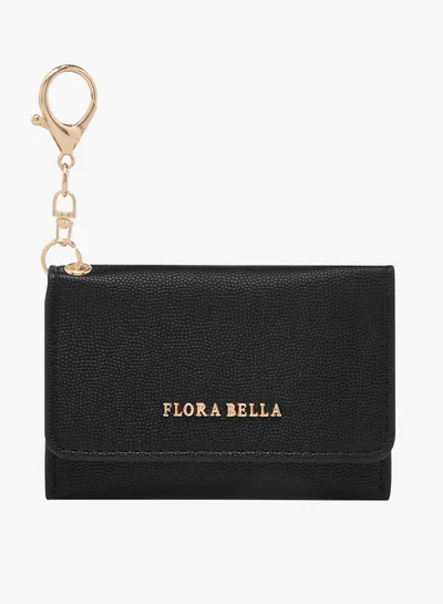 Flora Bella By Shoexpress Textured Cardholder with Keyring