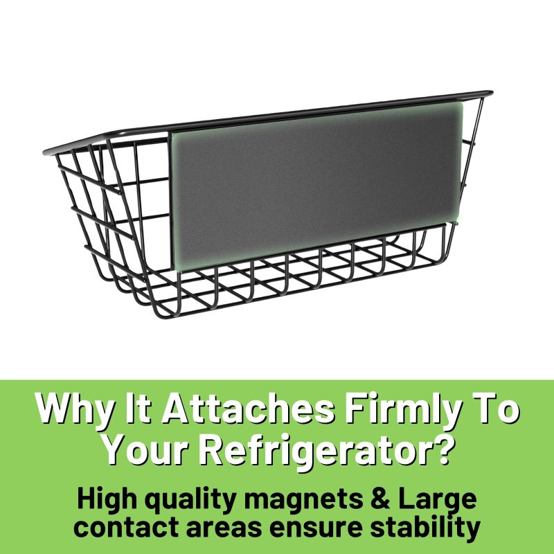 Ofiray-home Magnetic Shelf for Fridge, Seasoning Organizer with Strong Magnets for Kitchen Storage Organization, Moveable Magnetic Spice Rack for Refrigerator, Whiteboard, Kitchen Counter, Cabinet - Image 5