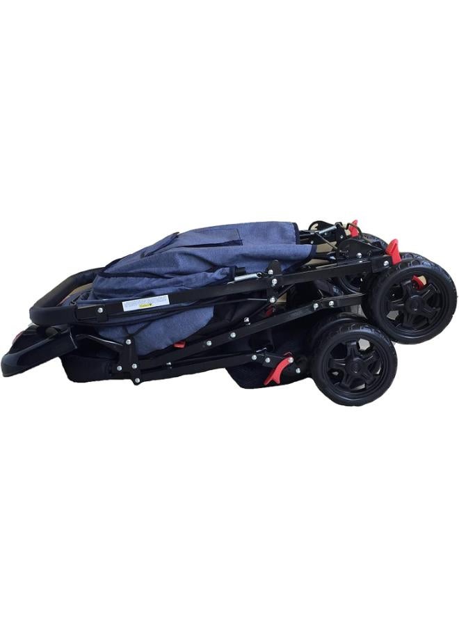 Bambio عربة أطفال -بني-أزرق - Image 3