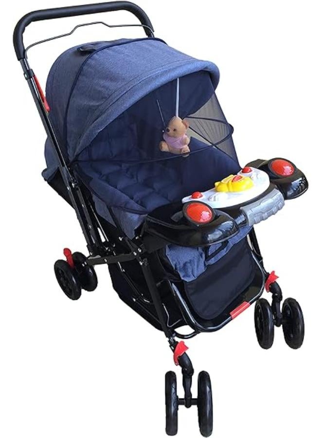 Bambio عربة أطفال -بني-أزرق - Image 1