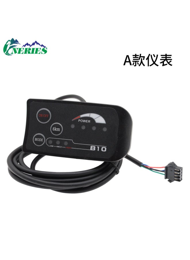 24v36v48v Electric Bicycle Led Power Display Instrument Electric Bicycle Speed Control Instrument 810 Instrument