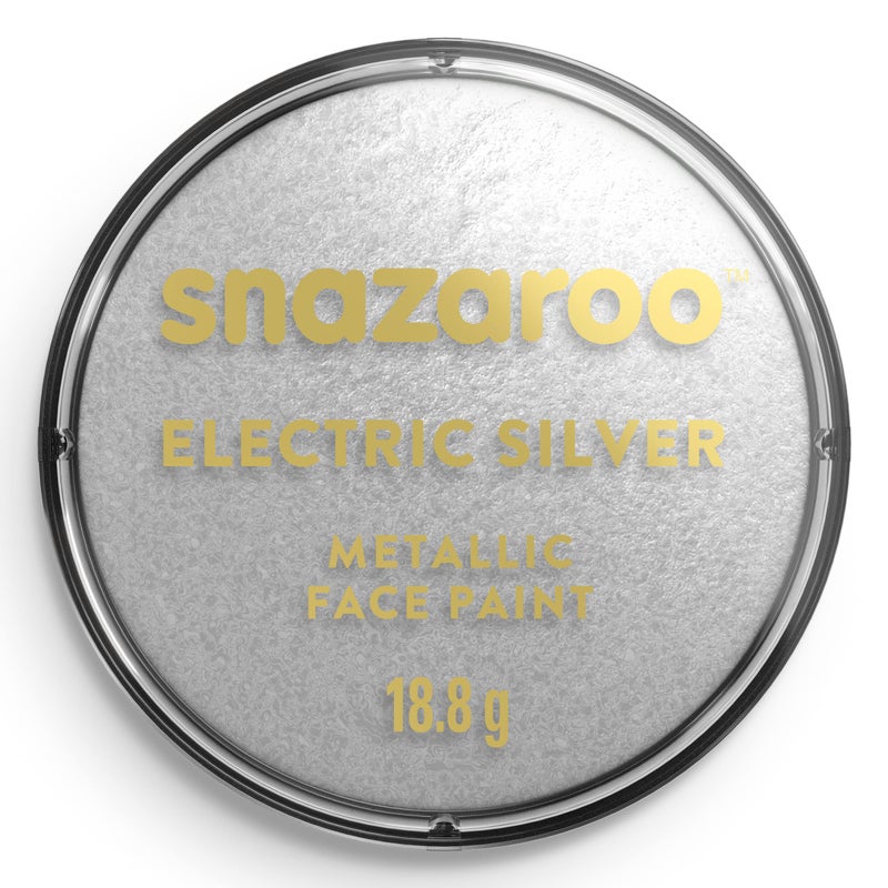 Snazaroo Metallic Face and Body Paint 188g 066oz Pot Silver