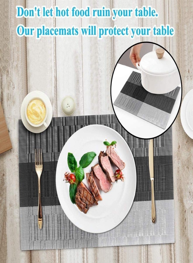 Rexmon PVC Washable Mats for Dining Table - 45x30 cm Placemats, Set of 6,WBC-1 Polyvinyl Chloride - Image 3