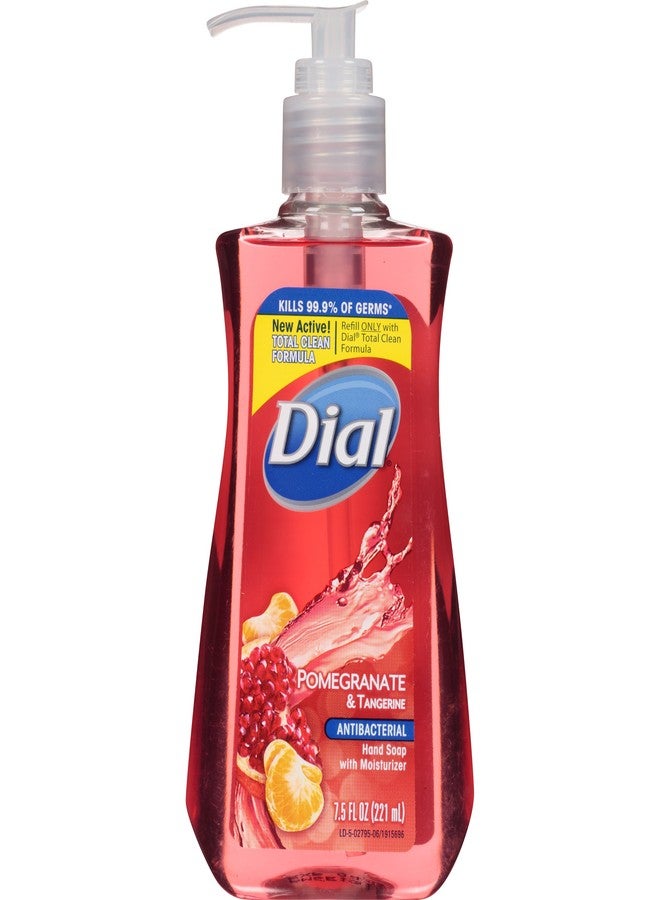 Dial Antibacterial Liquid Hand Soap, Pomegranate & Tangerine, 7.5 Ounce - Image 1